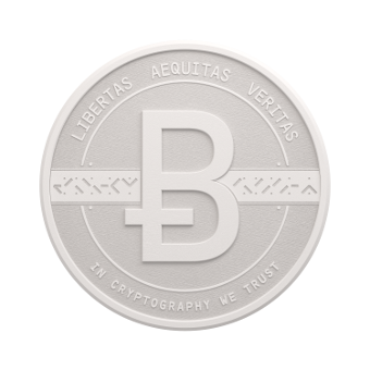 3D white coin face